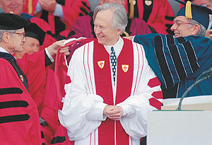 Tom Wolfe receives his honorary degree