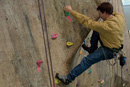 The Climb wall within the new FitRec Center. 