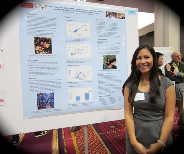 Arianna at the Fall 2012 UROP Symposium