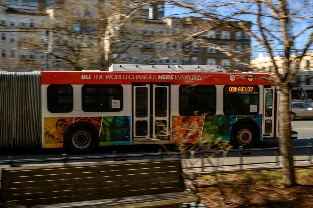 The BU Bus on March 29, 2023.