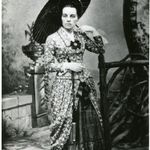 Helen Magill White (GRS 1877) (holding a parasol) became the first woman in the US to receive a PhD when she earned her degree in Greek