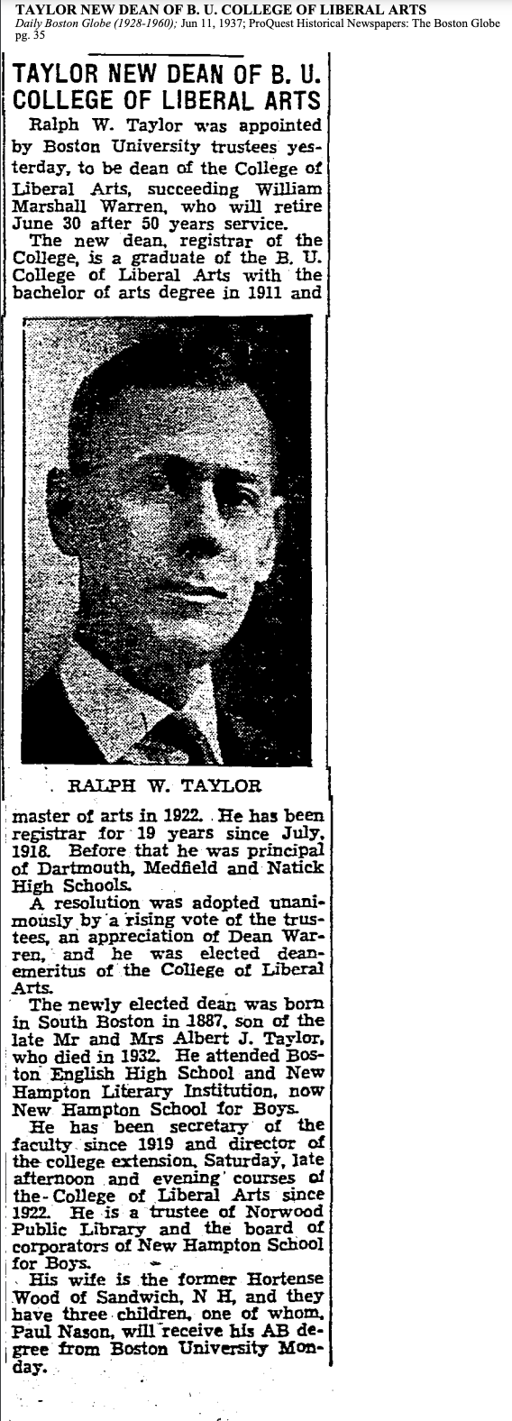 Ralph W. Taylor