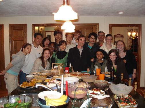 Snyder with students in 2007