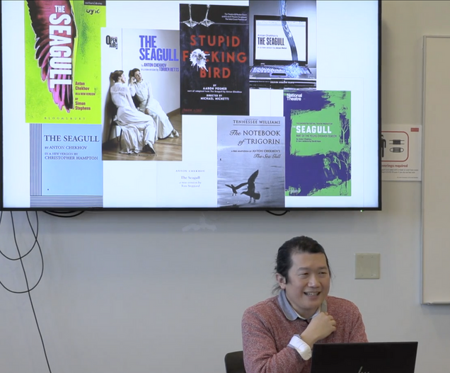 Translator Jeremy Tiang speaking at the Translation Seminar.