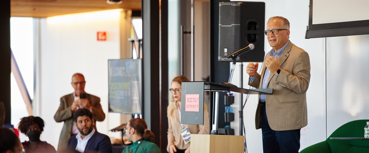 Photo of Azer Bestavros at the panel discussion