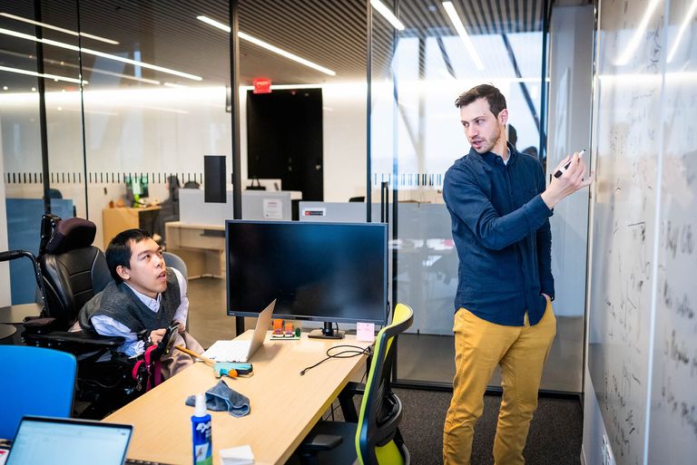 Pawel Przytycki, BU Faculty of Computing & Data Sciences, Justin Moy, a third-year bioinformatics PhD candidate at Boston University