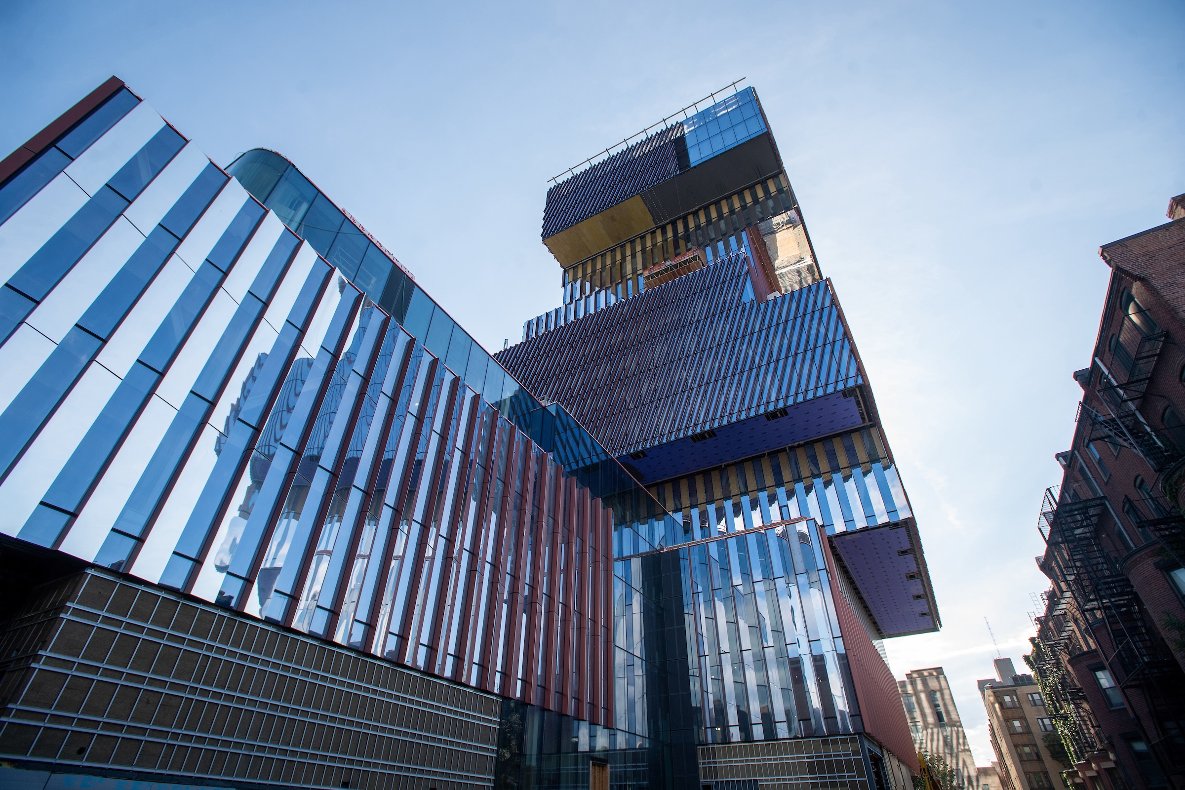 Photo of the Boston University Duan Family Center for Computing & Data Sciences exterior from the back side.