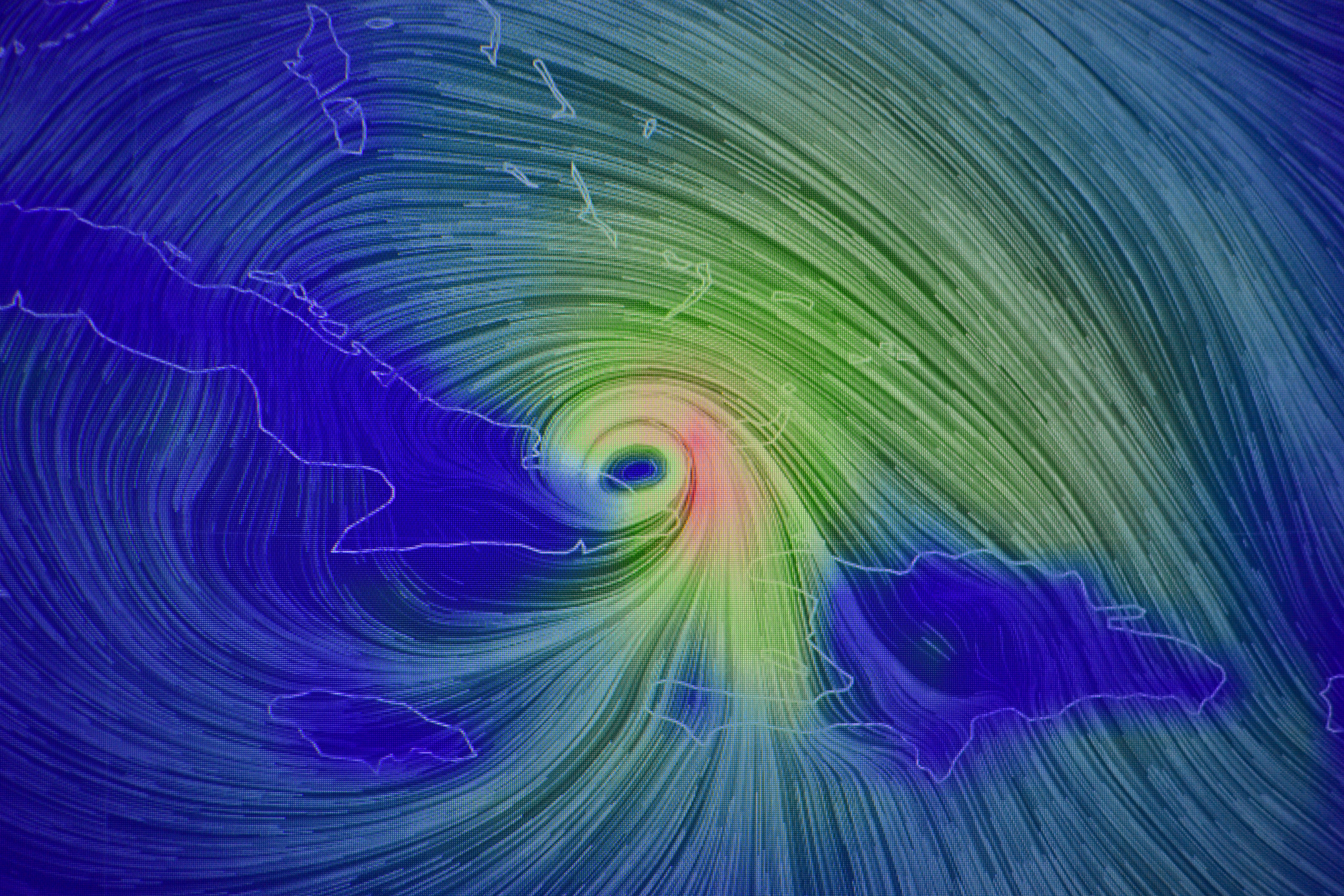 Graphic of a weather forecast map