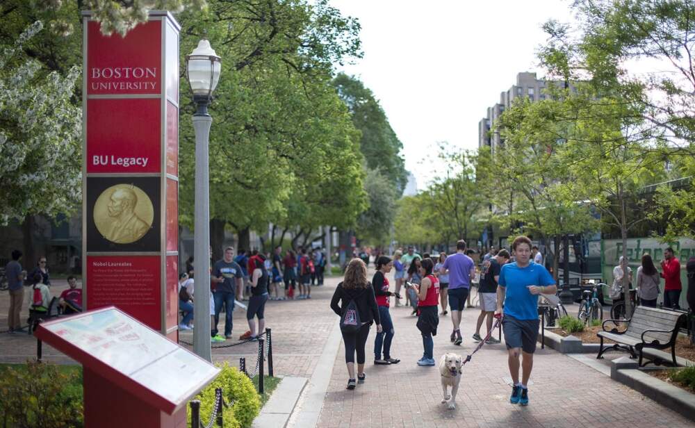 BU campus Comm Ave