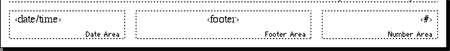 Master slide footer