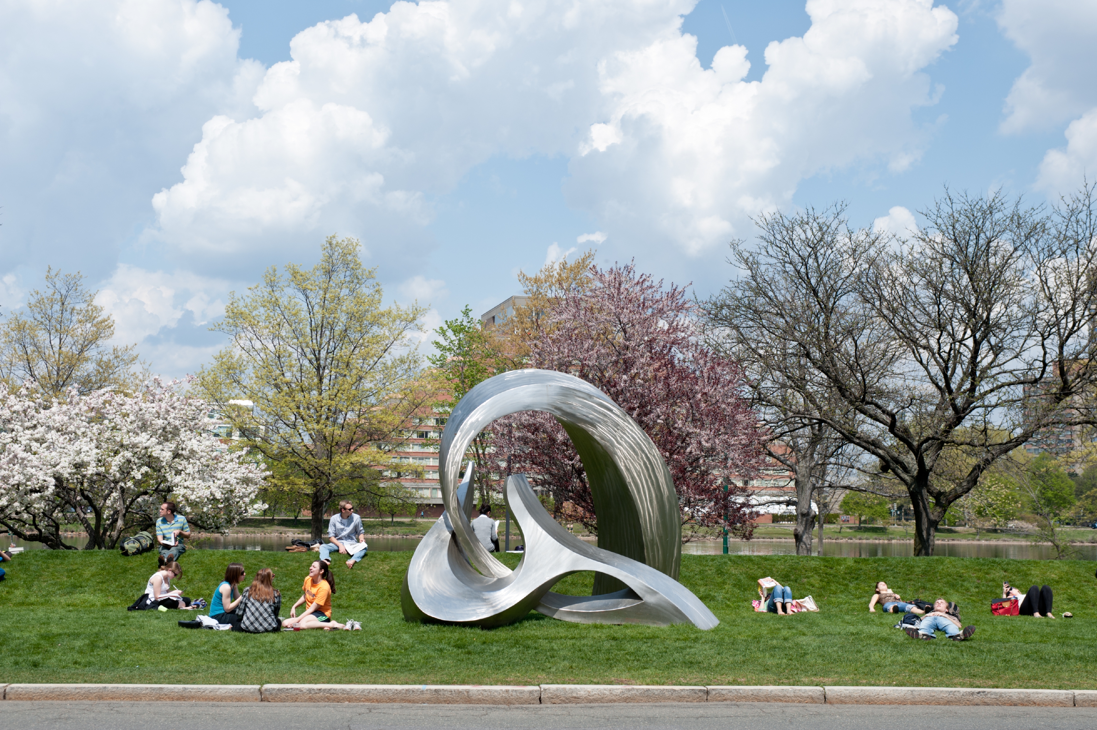 picture of teh sculpture at the BU beach