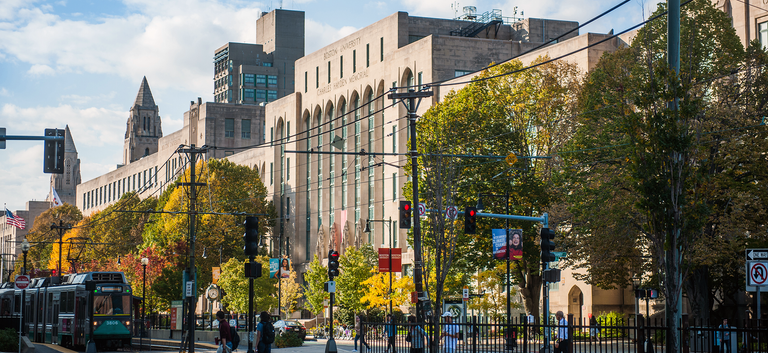 View of Tsai theater and CAS building