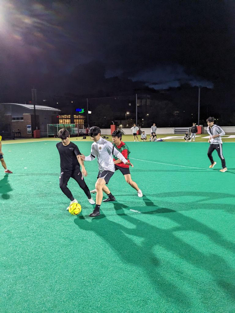 CELOP students playing soccer