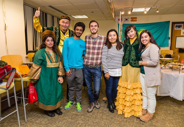 Cphoto of CELOP students some dressed in thier home culture clothes