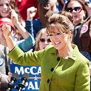 Moore as Palin