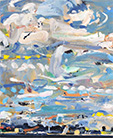 Sky Over Mt. Desert, 2010; oil on panel; 24 x 24 inches