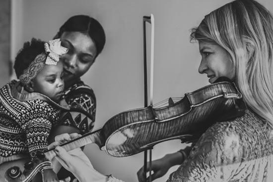 Shana playing violin