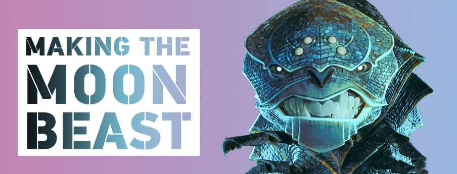 Making the Moon Beast Banner