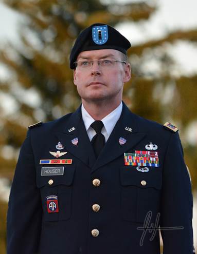 Russell Houser is the commander and conductor of the US Army's I Corps Band