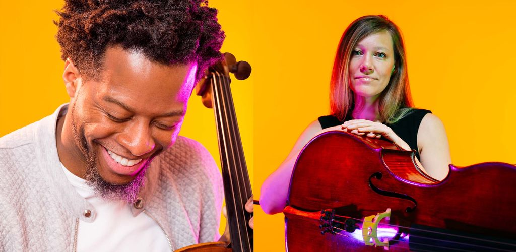 Cellists Kendall Ramseur and Laura Metcalf