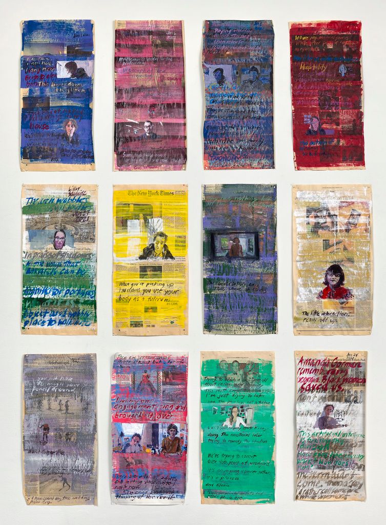 Dana Clancy's Paintings from her Series, "Breaking News."
