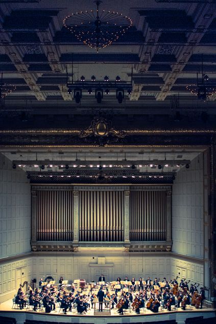 Boston University ensembles perform at Symphony Hall every year.