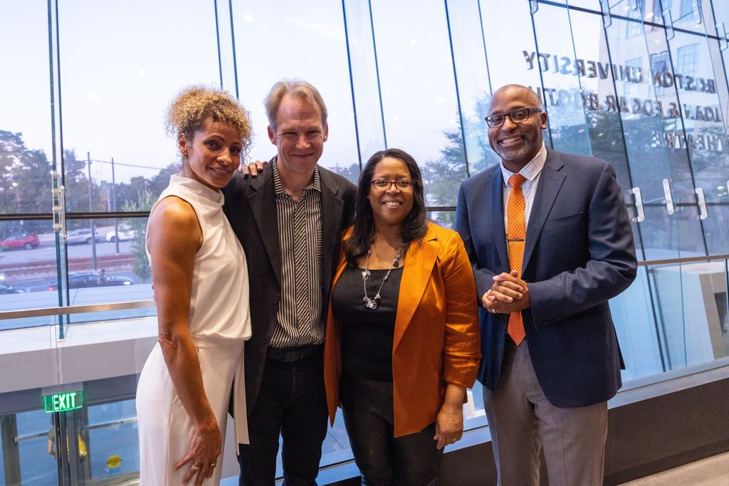 2022 CFA Distinguished Alumni Awards Honorees with CFA Dean Harvey Young