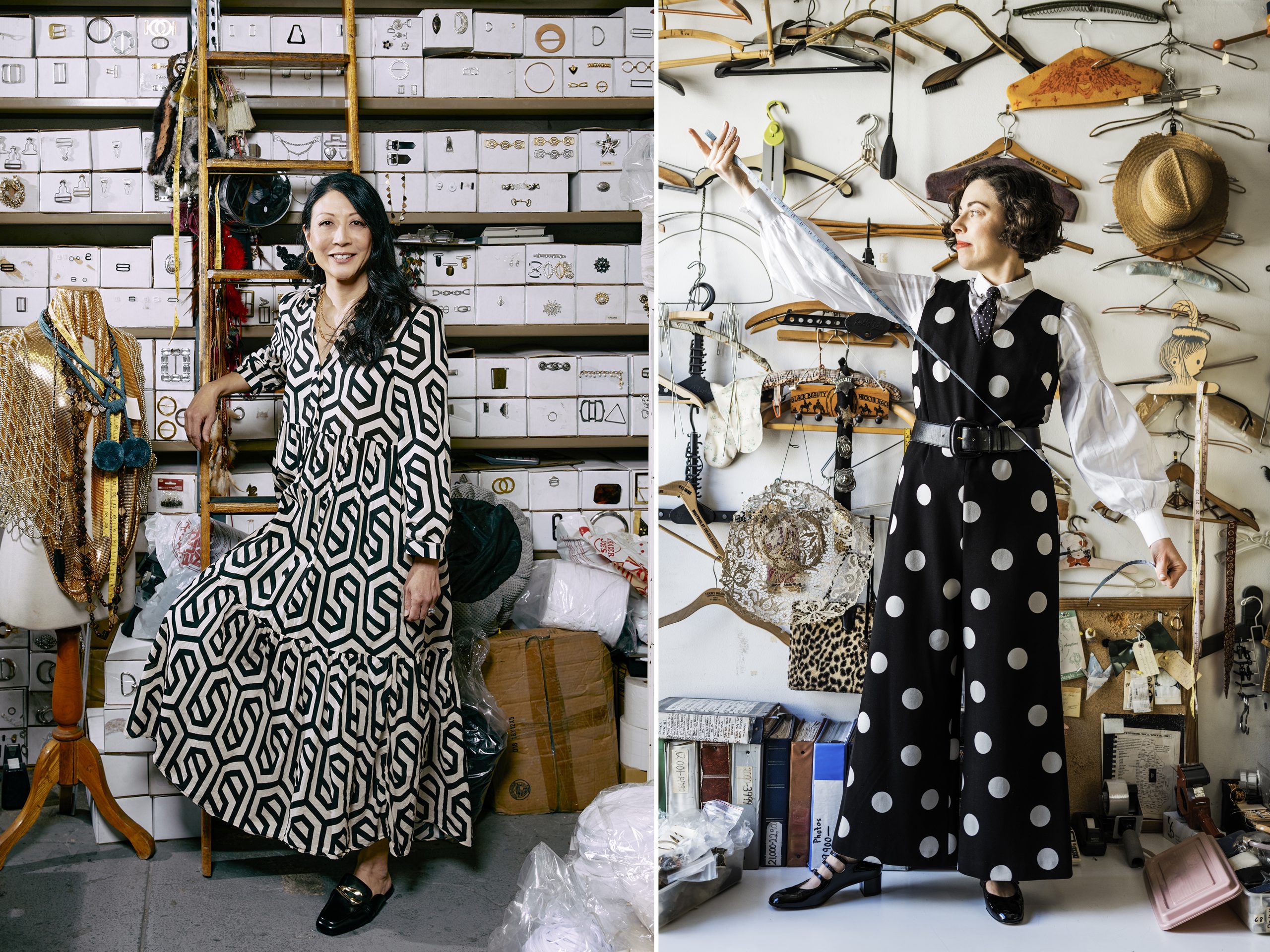 Costume designers Joyce Kim Lee and Natalie Turturro Mettouchi have helped  bring together iconic outfits for television shows like The Marvelous Mrs.  Maisel and Surfside Girls