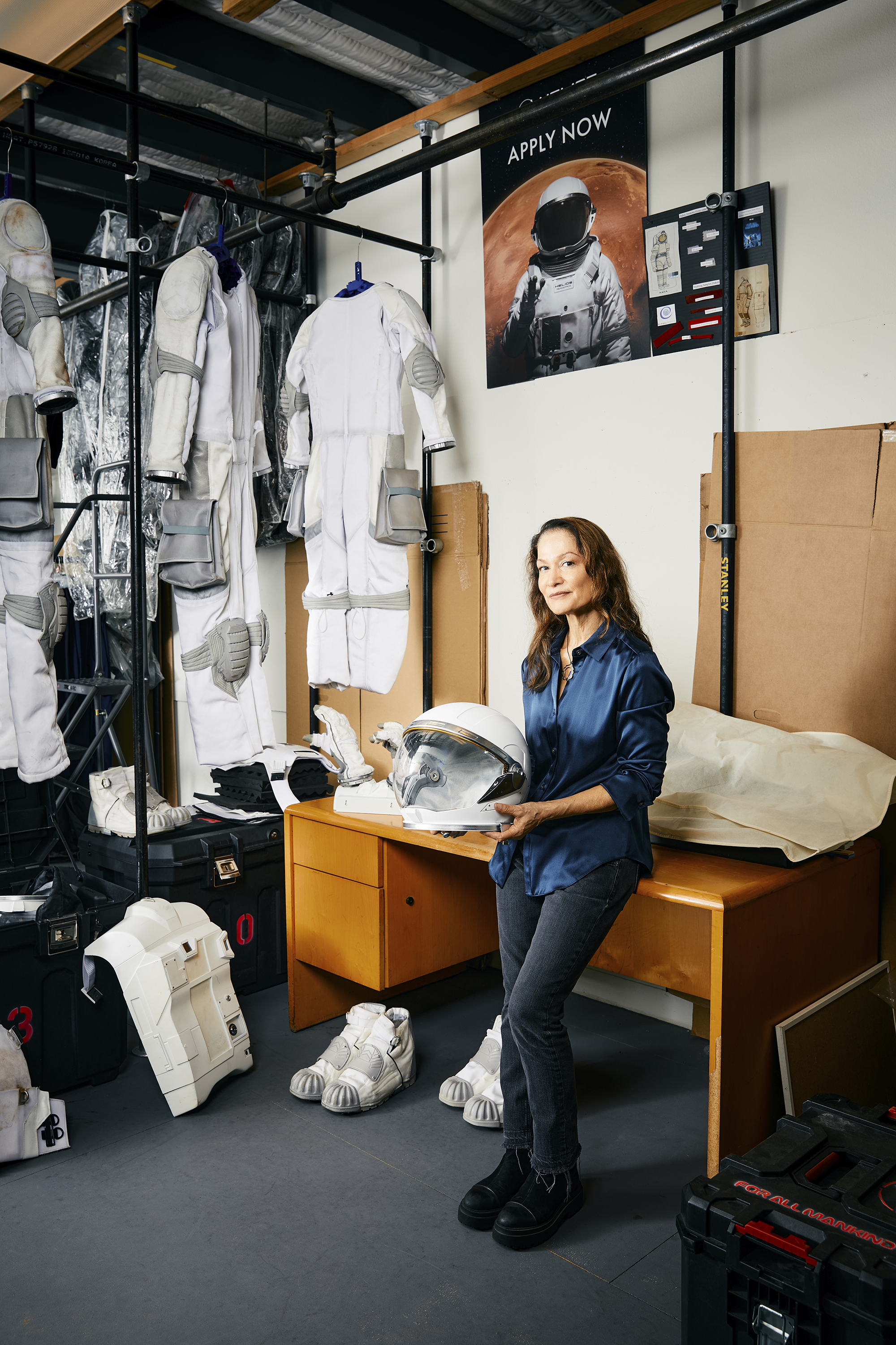 College of Fine Arts alum Esther M. Marquis (CFA’91,’92), Costume Designer in the Wardrobe Department on the set of "For All Mankind"
