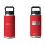 Yeti Rambler 26oz Straw Bottle-Rescue Red