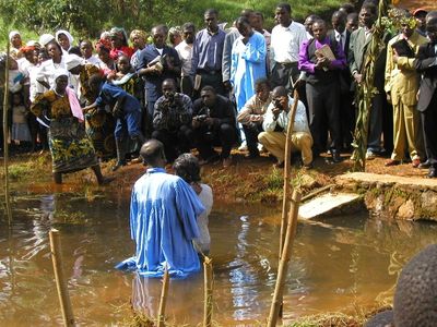 Njimtoh baptism service for student 016