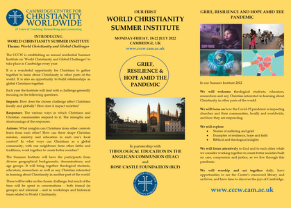 Screenshot of CCCW Summer Institute 2022