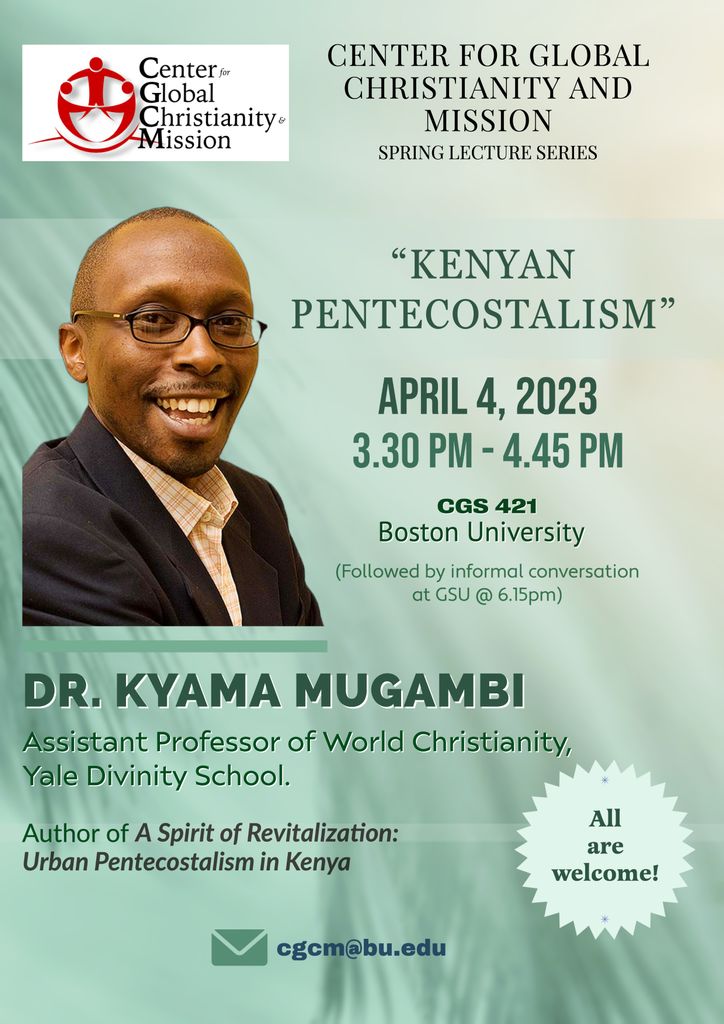 poster announcement on green background with texts in green and black announcing an upcoming lecture. an image of the speaker is on the left hand top corner. 