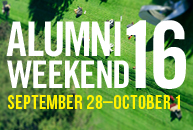 Alumni Weekend 2016: September 28-October 1