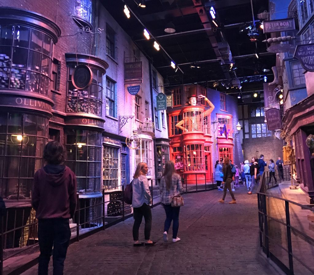 Diagon Alley in the Harry Potter Studio Tour. Photo by Yjuliana Tin.