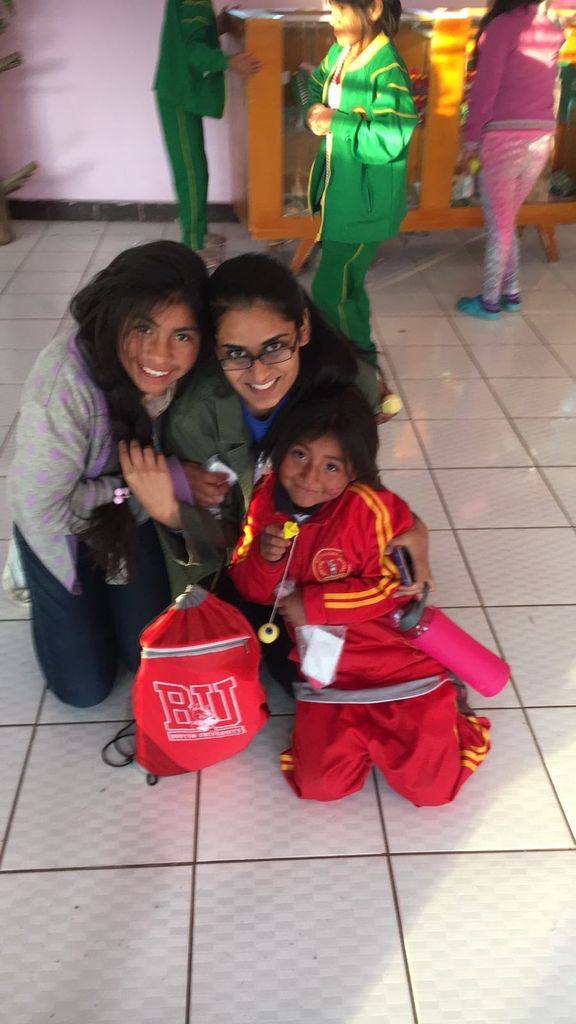 Nidhi Bhagat with some of the children in the orphanage where she volunteered. Photo courtesy of Nidhi Bhagat