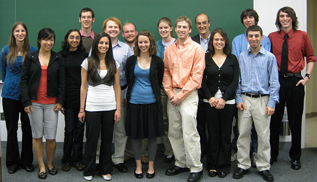 2009 Undergraduate Researcher and Dr. Rich Laursen