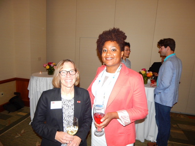 BU Chemistry's newest professor Dr. Malika Jeffries-EL and the new CAS Dean Ann Cudd