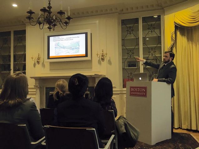 Steve Monstur proposes improved bike route access from the BU campus to the Charles River Esplanade