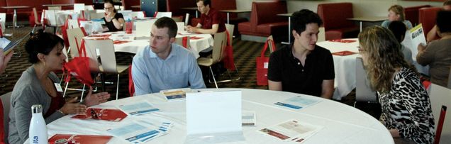 Prof. Dutta-Koehler, Tim Corcoran, Ruben Ceron, and Courtney Thraen discuss opportunities in various planning fields.