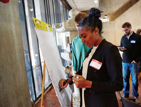 Alumnae Nikko Brady takes part in public art