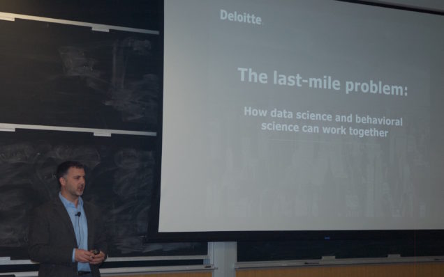 Michael Greene, Deloitte, presents The Last-Mile Problem: How Data Science and Behavioral Science Can Work Together at the #BUCPUA Spring 2017 Keynote Lecture.