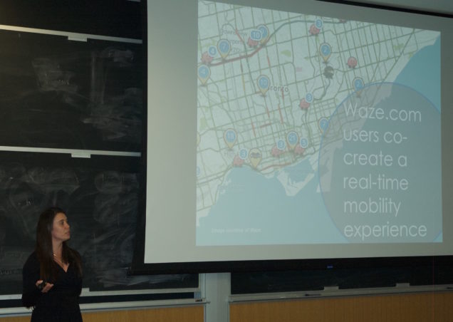 Natalia Ochoa explains how In Boston, Waze shares data with traffic engineers who combine it with their own data gathered from censors and cameras to make real-time adjustments to traffic signals. 