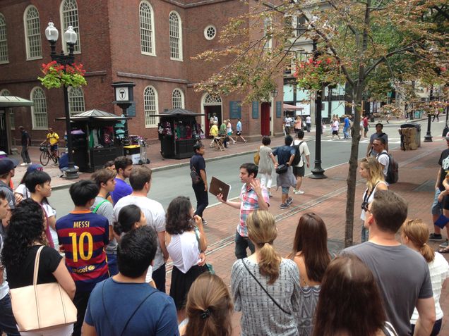 UPA Secretary Michael Schulte takes the UPA on a city walking tour.