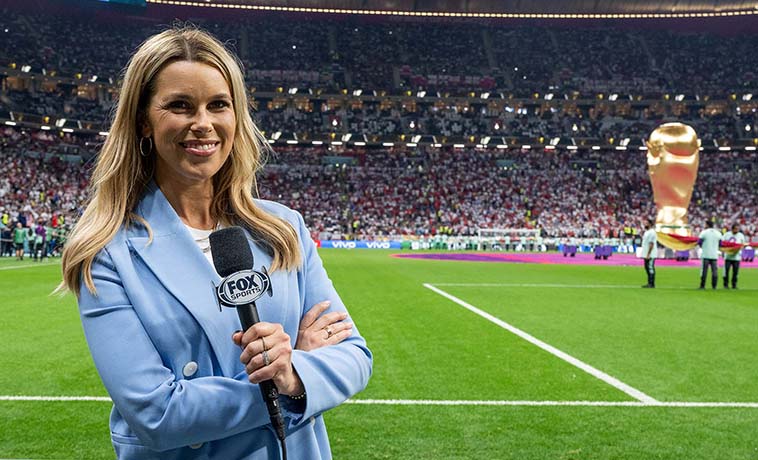 Alum Jenny Taft reporting from the sidelines at the World Cup in Qatar.