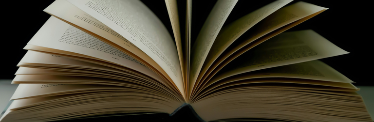 An open book flipping through pages