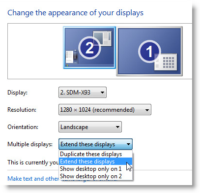 Desktop Mirroring or Extend | Technology Services