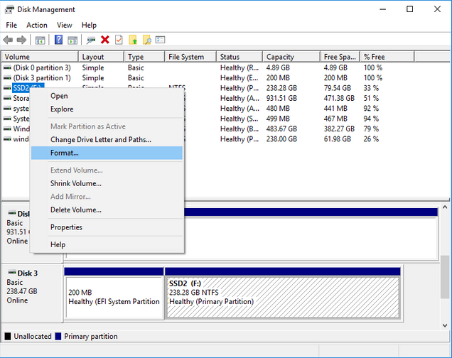 to Format Hard Drives | Technology Services