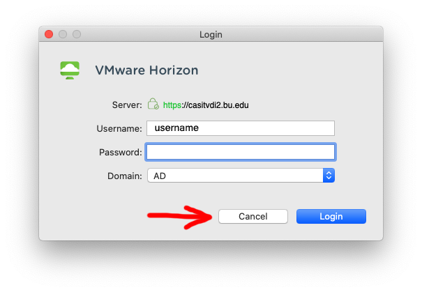Click Cancel
