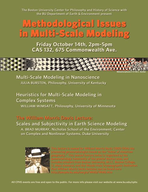 Issues in Multi-Scale Modeling Event Poster